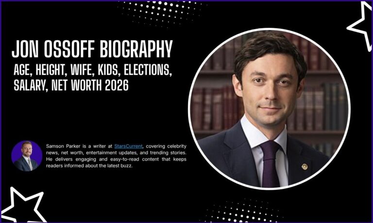 Jon Ossoff Bio, Age, Height, Wife, Kids, Elections, Salary, Net Worth 2026